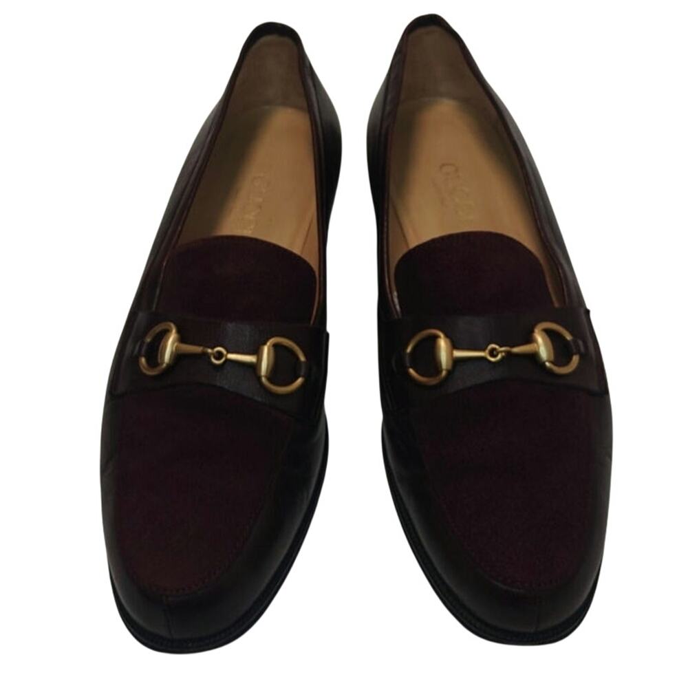 Brown Burgundy Gucci Horsebit Loafers sz 36 - Picture 2 of 8